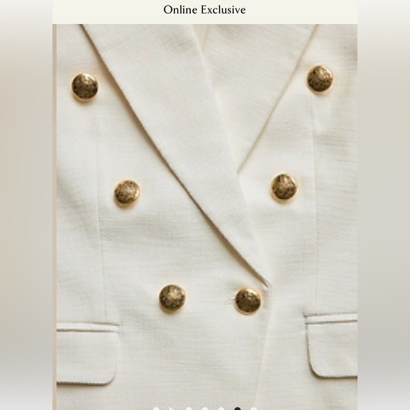 ✨✨NWT Banana Republic Limited Edition Cotton Captain’s Blazer - Picture 8 of 9